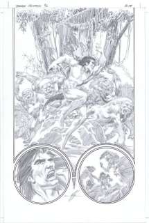 Grell, Mike | Tarzan Primordial #2 splash | Art4Comics