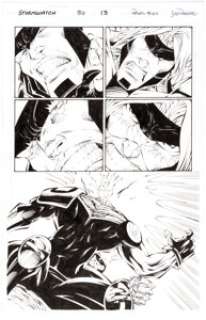 Renato Arlem and Joe Pimentel - Stormwatch #36 Story Page Original Art Group of 3 (Image, 1996).