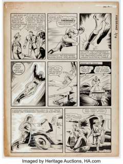 Charles Sultan - Yankee Comics #1 "Firebrand" Story Page 3 Original Art (Chesler/Dynamic Publ., 1941).