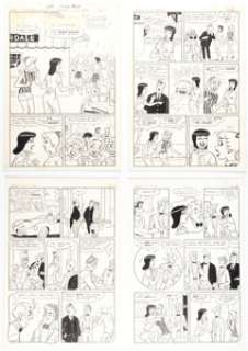 Dan DeCarlo and Rudy Lapick Archie Giant Series Magazine #18 Complete 10-Page Story "Grand Hotel" Original Art (Ar... (Total: 10 Original Art) | Heritage