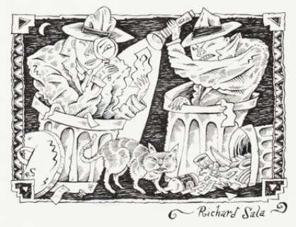 Richard Sala | Garbage Detectives Illustration Original Art (c. 1990s). ... | Heritage