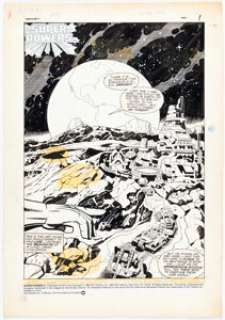 Jack Kirby And Greg Theakston | Super Powers Vol2 #6 Splash Page 1 Original Art (DC, 1986). | Heritage