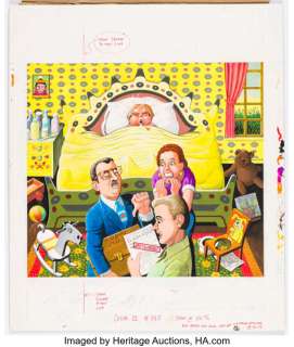 Al Jaffee | MAD #385 Inside Back Cover Fold-In Painting Original Art (EC, 1999).... | Heritage