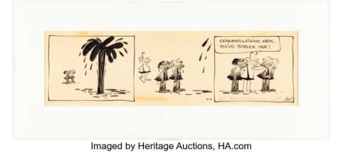 Johnny Hart | B.C. Daily Comic Strip Original Art, dated 3-25-61 (Publishers Newspaper Syndica... | Heritage