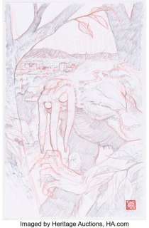 Tyler Crook - Man-Thing #1 Cover Original Art (Marvel, 2017)....