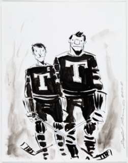 Jeff Lemire - Essex County Volume 2: Ghost Stories Cover Re-creation Illustration Original Art (2008)....