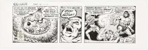 Ernie Chan | Conan the Barbarian Daily Comic Strip dated 12-16-78 (The Register and Tribune Syndicate, 1978). ... | Heritage