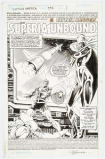 Rik Levins And Danny Bulanadi | Captain America #392 Splash Page 1 Original Art (Marvel, 1991).... | Heritage