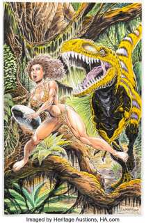 Durham, Robert - Rob Durham Cavewoman Fallen #0 Variant Cover Original Art (Amryl Entertainment, 2014)....
