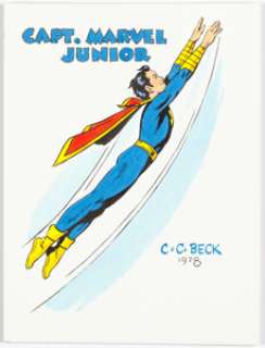 Beck, C. C. | C.C. Beck -Captain Marvel Jr. Illustration Original Art (1978).... | Heritage