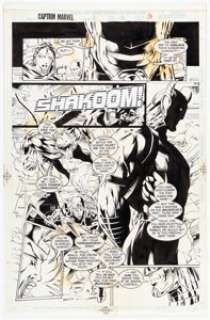 Benes, Ed - Ed Benes and Mike Sellers Captain Marvel #3 Story Page 13 Original Art (Marvel, 1996)....