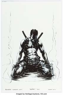 Valiant Comics Artist - Brian Thies - Bloodshot Illustration Original Art (2017)....