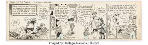 Caniff, Milton | Milton Caniff Terry and the Pirates Daily Comic Strip Original Art dated 1-28-35 (Chicago Tribune, 1935). ... | Heritage
