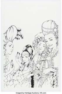 Hadley, Amy - Amy Reeder Hadley and Richard Friend Madame Xanadu #5 Cover Original Art (DC, 2008)....