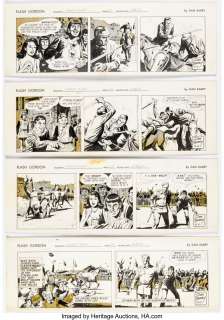 Barry, Dan | Dan Barry Flash Gordon Daily Consecutive Comic Strip Original Art Group of 4 (King Features Syndicate, 1963).... (Total: 4 Original Art) | Heritage