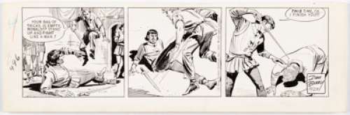 Barry, Dan | Dan Barry Flash Gordon Near Consecutive Daily Comic Strip Original Art Group of 6 (King Features Syndicate, 1963-1... (Total: 6 Original Art) | Heritage