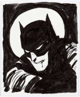 DC Artist - Becky Cloonan - Batman Illustration Original Art (2017)....