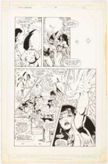 Simpson, Howard - Howard Simpson and George Pérez League of Champions #6 Story Page 13 Original Art (Heroic Publishing, 1992)....