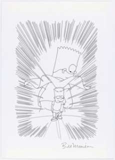 Morrison, Bill - Bill Morrison Bartman #4 Cover Original Art (Bongo, 1995)....