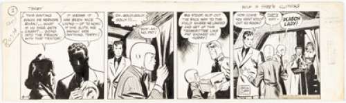 Caniff, Milton | Milton Caniff Terry and the Pirates Daily Comic Strip Original Art, dated 8-19-40 (News Syndicate Co., Inc., 1940)... | Heritage
