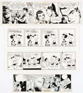 Dodd, Ed - Ed Dodd, Merrill Blosser, and Dave Gerard Mark Trail, Freckles, and Will-Yum! Daily Comic ... (Total: 4 Original Art)