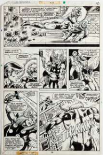 Broderick, Pat | Pat Broderick and Bob Wiacek Captain Marvel #57 Story Page 7 Thor Original Art (Marvel, 1978).... | Heritage
