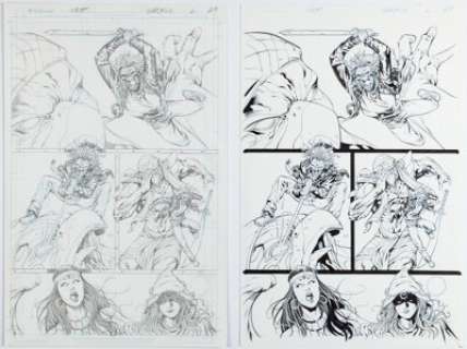 West, Kevin - Kevin West and Jason Gorder Iron Maiden: Legacy of the Beast #2 Story Page 20 Original Art (Heavy Metal, 2017).... (Total: 2 Original Art)
