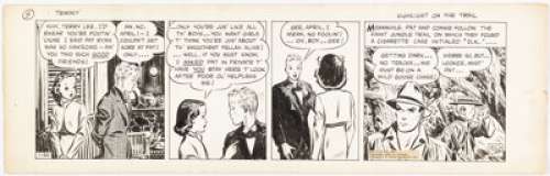 Caniff, Milton | Milton Caniff Terry and the Pirates Daily Comic Strip Original Art dated 1-20-39 (Chicago Tribune- N.Y. News, 1939... | Heritage