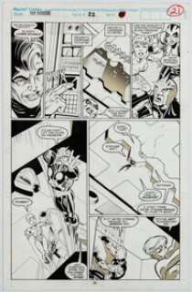 Bagley, Mark | Mark Bagley and Larry Mahlstedt The New Warriors #22 Story Page 17 Original Art (Marvel, 1992).... | Heritage