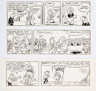 Gilchrist, Guy - Guy Gilchrist The Muppets Daily Comic Strip Original Art Group of 3 (King Features Syndicate, c. 1985). ... (Total: 3 Original Art)