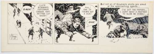 Williamson, Al | Al Williamson Secret Agent Corrigan Daily Comic Strip Original Art dated 2-18-70 (King Features Syndicate, 1970). ... | Heritage