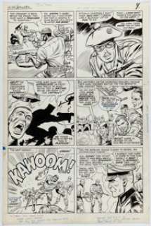 Ayers, Dick | Dick Ayers and John Tartaglione Sgt. Fury Annual #2 Story Page 9 Original Art (Marvel, 1966).... | Heritage