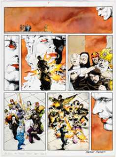 European superhero comic artist - Arthur Ranson Judge Dredd Megazine Vol.3 #5 Judge Anderson Story Page 4 Original Art (Fleetway Publications, 1995)...