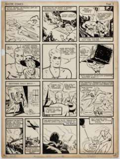 Alfred, Newt | Newt Alfred Master Comics #2 Story Page 3 Original Art (Fawcett, 1940).... | Heritage