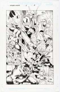 Pacheco, Carlos - Carlos Pacheco and Jesús Merino Avengers Forever #5 Story Page 8 Original Art (Marvel, 1999)....