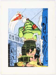 Beck, C. C. | C. C. Beck - Captain Marvel Painting Original Art (1978).... | Heritage