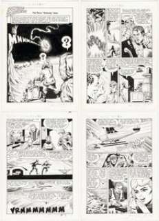 Stone, Chic | Chic Stone Flying Saucers #3 Complete 8-Page Story Original Art (Dell, 1967).... (Total: 8 Original Art) | Heritage