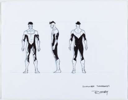 Ottley, Ryan | Ryan Ottley Invincible Model Sheet Illustration Original Art (Image, C.2000s).... | Heritage