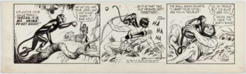 Celardo, John | John Celardo Tarzan Daily Comic Strip Original Art dated 2-7-66 (United Feature Syndicate, c. 1964).... | Heritage