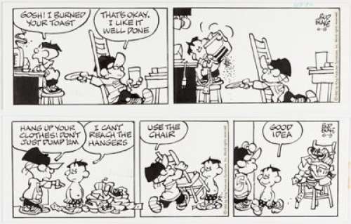 Bud Blake - Tiger Daily Comic Strip Consecutive Original Art Group of 2 (King Features Syndicate, 1992).... (Total: 2 Original Art)