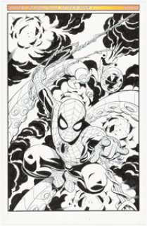 Karl Kesel [Mike Wieringo Printed Blue Lines] | Friendly Neighborhood Spider-Man #1 Variant Cover Original Art (Marv... | Heritage