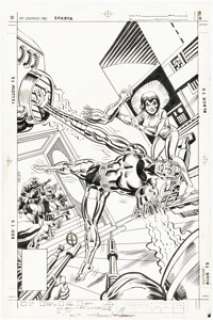 Rich Buckler And Al Milgrom | Machine Man #17 Cover Original Art (Marvel, 1980). | Heritage