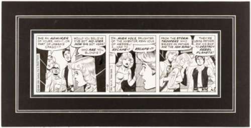 Russ Manning Studio | Star Wars Daily Comic Strip Original Art dated 1-10-80 (L. A. Times Syndicate, 1980). | Heritage