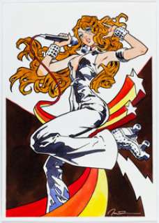 Gerald Parel - Dazzler Illustration Original Art (Undated). |  | Heritage