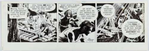Al Williamson Secret Agent Corrigan Daily Comic Strip Original Art dated 1-14-71 (King Features Syndicate, 1971). | Heritage