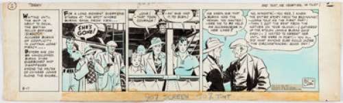 Milton Caniff Terry and the Pirates Daily Comic Strip Original Art dated 8-17-36 (Chicago Tribune-N.Y. News Syndicate, Inc., 1936). | Heritage