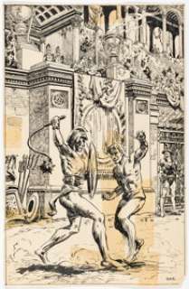 Roy G. Krenkel Valor #1 Story Page 1 Illustration Preliminary Original Art (EC, 1955). | Heritage