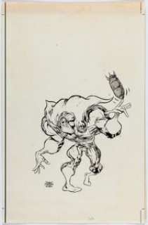 Don Simpson - Megaton Man Specialty Drawing Original Art (1984).