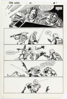 Ron Frenz and Tom Palmer Star Wars #80 Story Page 7 Original Art (Marvel, 1984). | Heritage