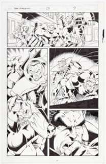 Todd Nauck, Edwin Rosell, and others Team Youngblood #12 Story Page 9 Original Art (Image, 1994).